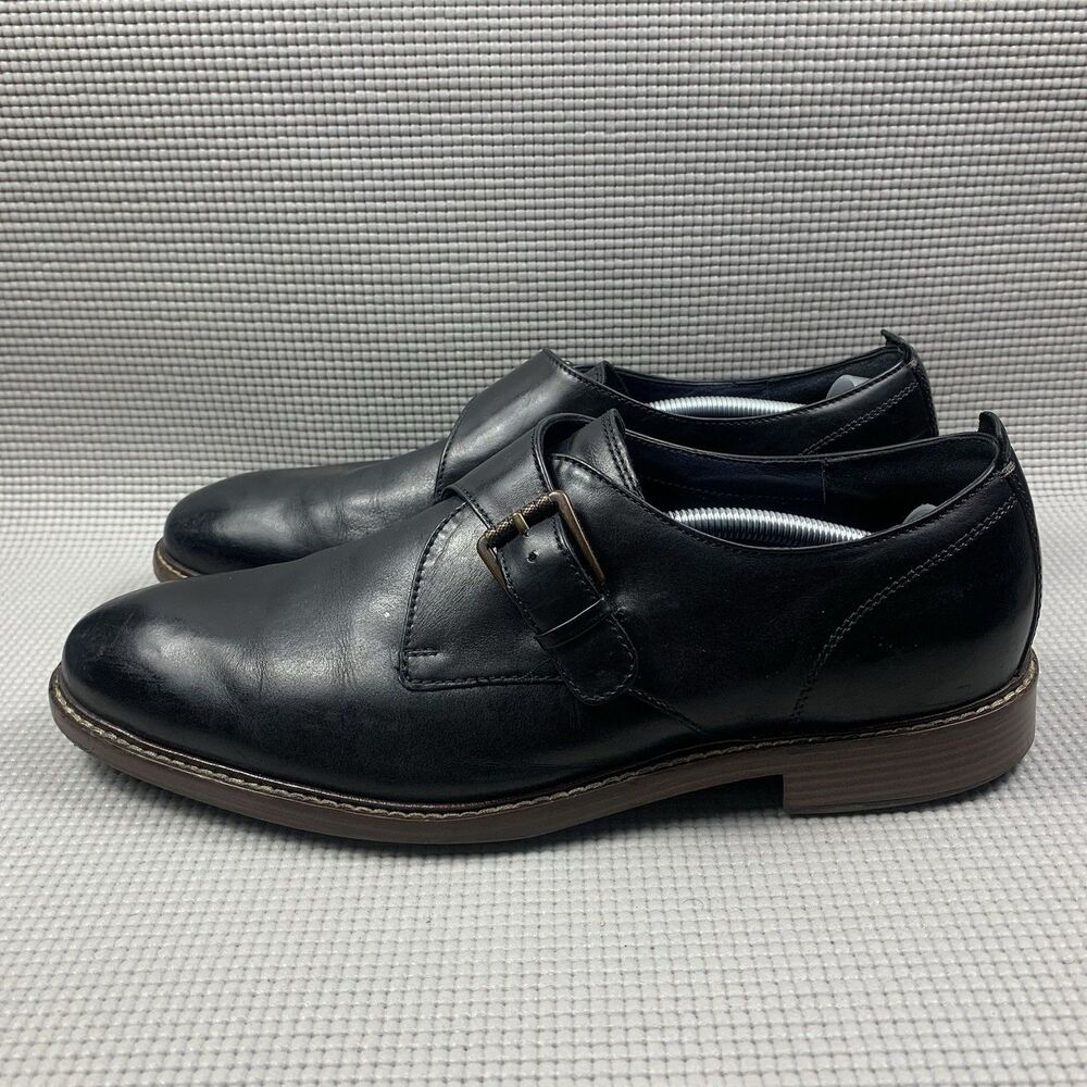 Cole Haan Black Oxfords Kennedy Grand Single Monk Strap C26115 Men's 11.5 M